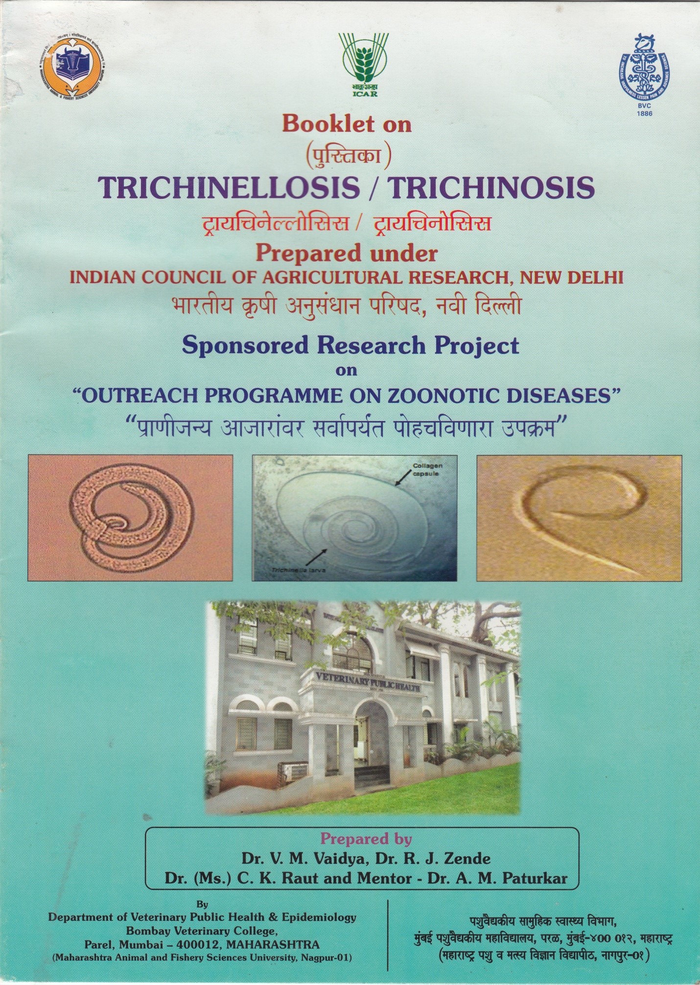 Booklet On Trichinellosis